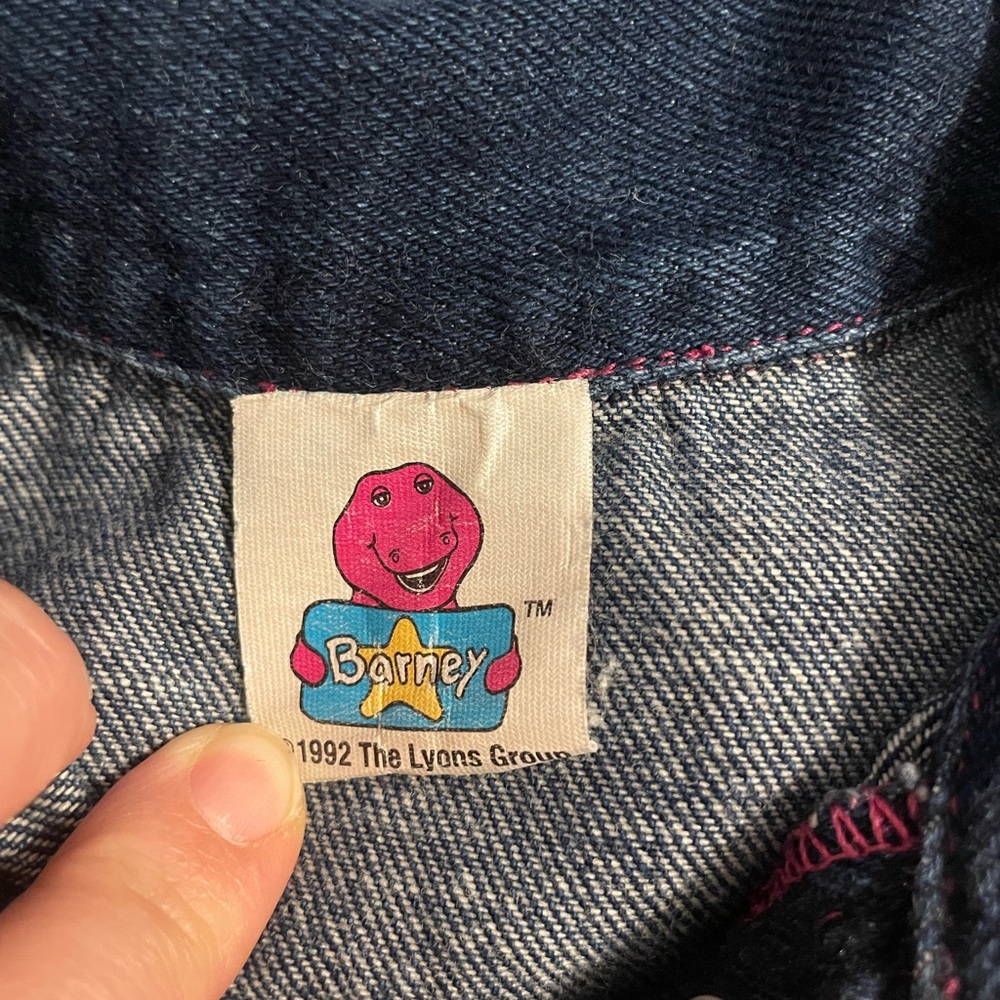 1992 Vintage Barney Denim SZ 3 Denim Jacket - Picture 7 of 7